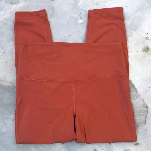 Lululemon Align High-Rise Crop Leggings Sz 12 | Rust / Terracotta | MSRP $88 - Picture 4 of 4
